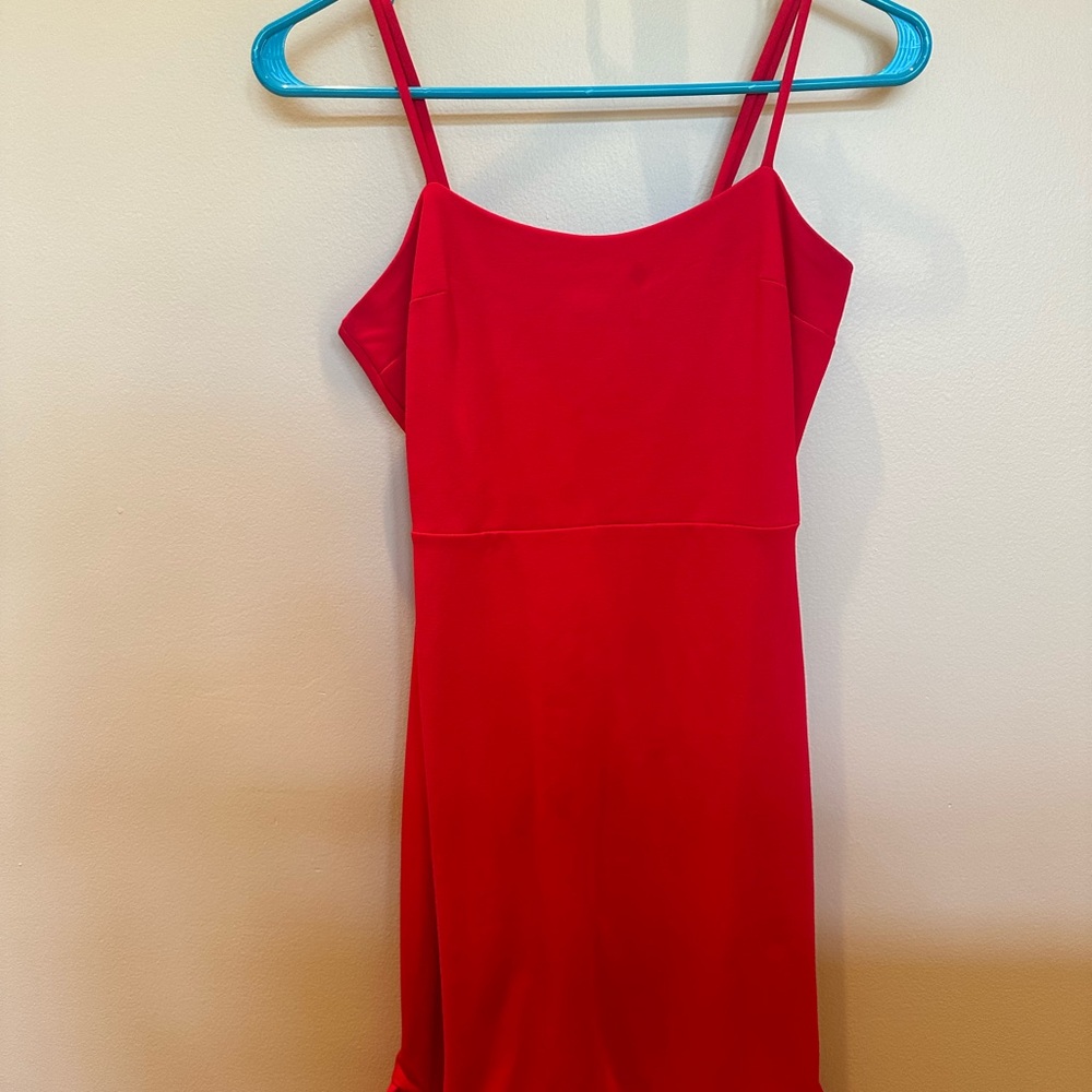 Lulu's Vibrant Red Dress